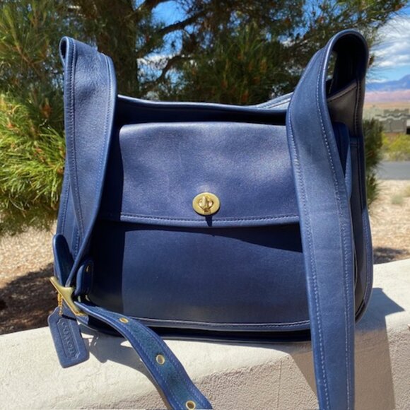 Coach Bags Vintage Coach Taft Bag In Blue Poshmark